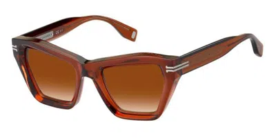 Marc Jacobs Mj 1001/s 09q/ha Occhiali Da Sole Marroni Per Donna In White