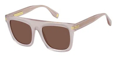 Marc Jacobs Mj 1044/s 35j/4s Women's Sunglasses Purple Size 52 In Brown