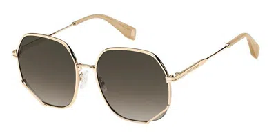 Marc Jacobs Mj 1049/s Ddb/ha Women's Sunglasses Gold Size 58 In Gray