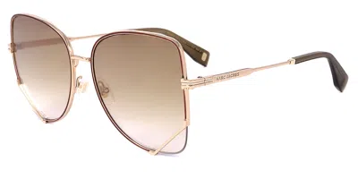Marc Jacobs Mj 1066/s 01q/jl Women's Sunglasses Gold Size 59 In Brown