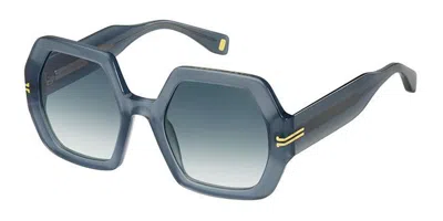 Marc Jacobs Mj 1074/s Pjp/08 Women's Sunglasses Blue Size 53