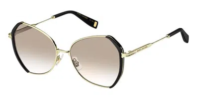 Marc Jacobs Mj 1081/s Rhl/m4 Women's Sunglasses Gold Size 55 In Multi