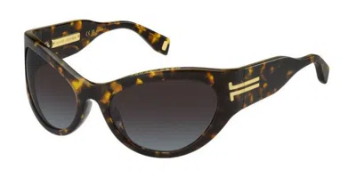 Marc Jacobs Mj 1087/s 086/98 Women's Sunglasses Tortoiseshell Size 61 In Brown