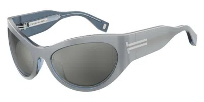 Marc Jacobs Mj 1087/s Yb7/t4 Women's Sunglasses Silver Size 61