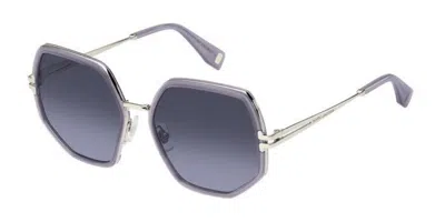 Marc Jacobs Mj 1089/s Azv/gb Women's Sunglasses Purple Size 58