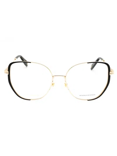 Marc Jacobs Mj 1103 Eyeglasses In 0rhl 00 - Gold Black/clear Demo Lens
