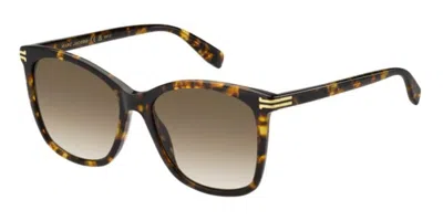 Marc Jacobs Mj 1106/s 086/ha Women's Sunglasses Tortoiseshell Size 54 In Brown