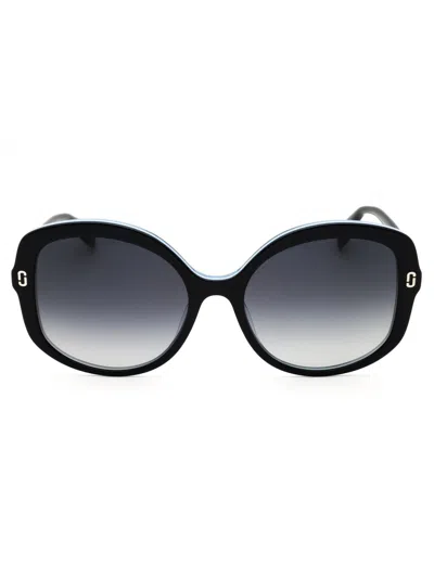 Marc Jacobs Mj 1119/s Sunglasses In Blue / Dark Grey Sf