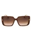 Marc Jacobs Square-frame Sunglasses In Beige / Brown Sf