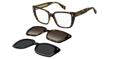 Marc Jacobs Mj 1149/c2 With Clip-on Women's Glasses, Tortoiseshell, Size 54 In Dark Tortoise