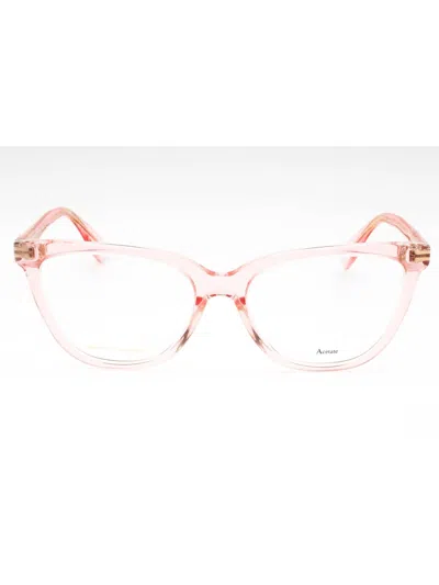 Marc Jacobs Mj 118 Eyeglasses In 08xo 00 - Pink Crystal/clear Demo Lens