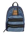 Marc Jacobs The Biker Colorblock Denim Backpack In Blue