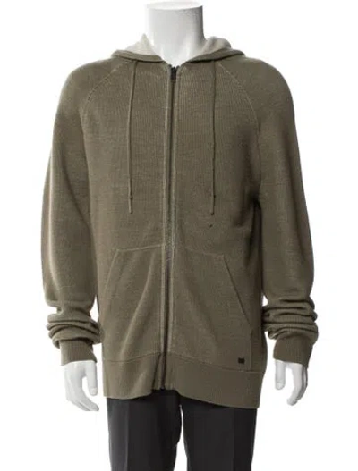 Pre-owned Marc Jacobs Mock Neck Long Sleeve Cardigan In Green