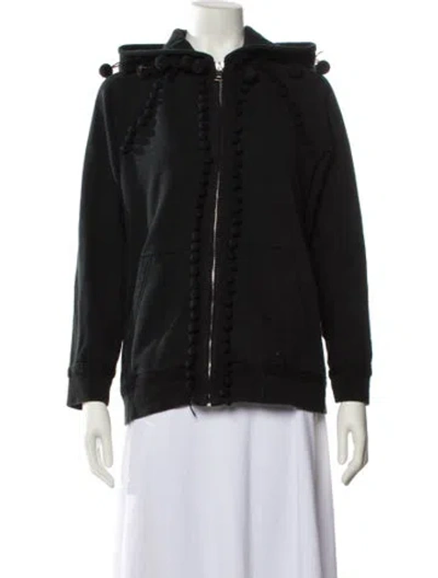 Pre-owned Marc Jacobs Mock Neck Long Sleeve Sweatshirt In Black