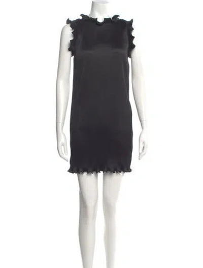 Pre-owned Marc Jacobs Mock Neck Mini Dress In Gray