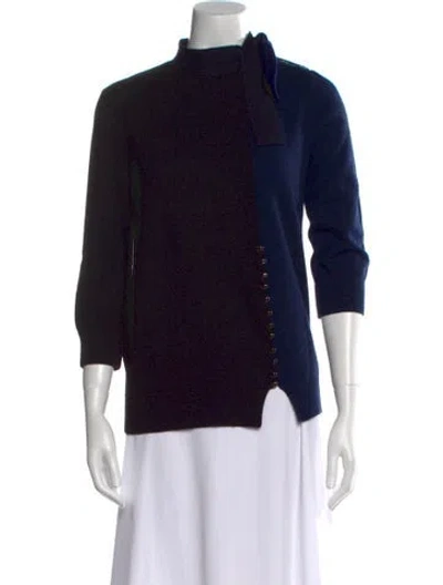 Pre-owned Marc Jacobs Mock Neck Sweater In Black