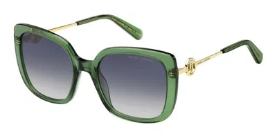 Marc Jacobs Marc 727/s 1ed/gb Women's Sunglasses - Green Frame, Grey Gradient Lenses