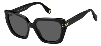 Marc Jacobs Grey Cat Eye Ladies Sunglasses Mj 1052/s 0807/ir 51 In Black