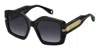 Marc Jacobs 53mm Gradient Rectangular Sunglasses