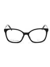 Marc Jacobs Modern Rectangular Eyeglasses For Women In Black