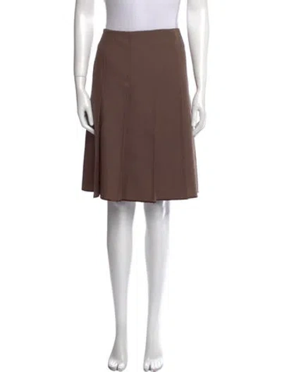 Pre-owned Marc Jacobs Mohair Knee-length Skirt In Brown