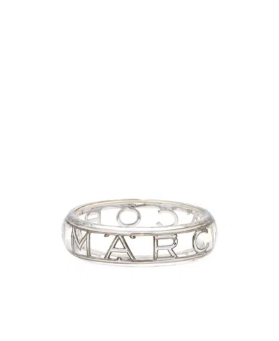 Marc Jacobs Monogram Bangle Bracelet In White