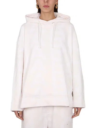 Marc Jacobs Monogram Cotton Sweatshirt In White