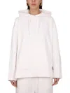 Marc Jacobs Monogram Drawstring Hoodie For Women In White