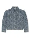 Marc Jacobs Monogram-jacquard Denim Jacket In Blue
