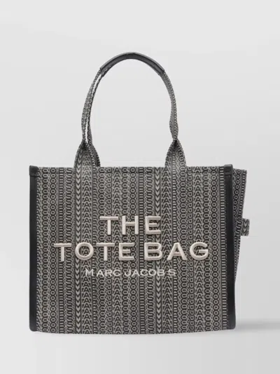 MARC JACOBS MONOGRAM JACQUARD TOTE BAG WITH TOP HANDLES