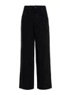 Marc Jacobs Monogram Patterned Straight Leg Jeans In Black