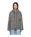 Marc Jacobs Monogram-logo Cotton Hoodie In Black