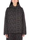Marc Jacobs 'the Monogram Oversized Hoodie' In Brown