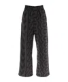 Marc Jacobs Monogram Printed Oversized Sweatpants In Black