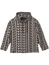 Marc Jacobs Monogram-logo Cotton Hoodie In 004