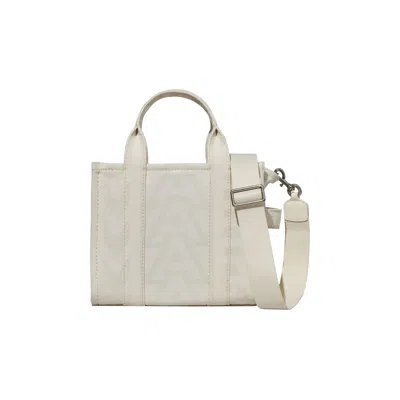 Pre-owned Marc Jacobs Monogram Printed Small Tote Bag 'eggshell' | White | Men's Size Onesize