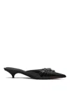 Marc Jacobs The Emma Kitten-heel Mules In Black