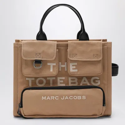 Marc Jacobs Medium Cargo Tote Bag Beige In Canvas In Multi