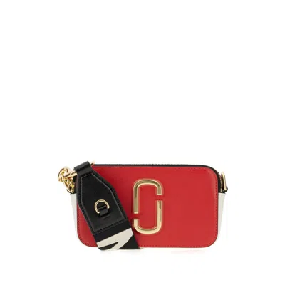 Marc Jacobs Multicolor Leather Snapshot Crossbody Bag In Red
