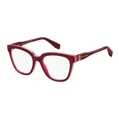 Marc Jacobs Multicolor Plastic Glasses (frames) In Burgundy