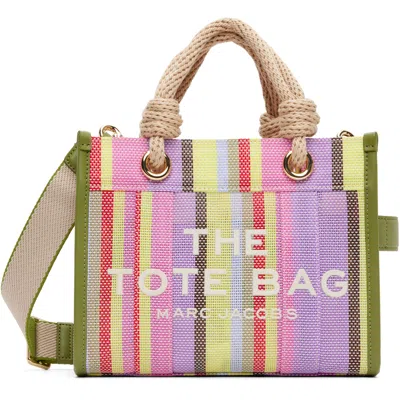 Marc Jacobs The Tote Bag Small Striped Purple Muti Pvc Shoulder In Multi