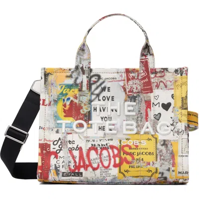 Marc Jacobs Multicolor 'the The Pop Americana Canvas Medium' Tote