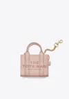 Marc Jacobs The Miniature Leather Chain Keychain In Pink