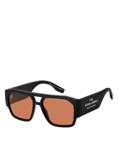 Marc Jacobs Navigator Sunglasses, 55mm In Brown