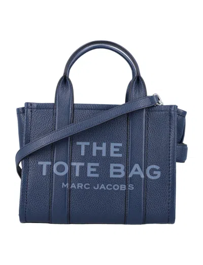 Marc Jacobs Navy Blue The Leather Small Tote
