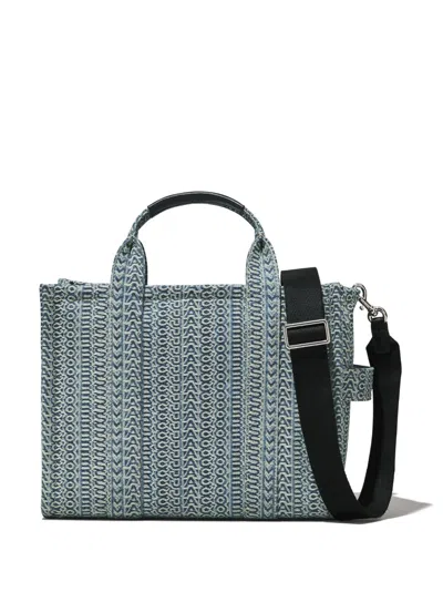 Marc Jacobs Navy Monogram Tote Handbag For Women For Fw23 In Metallic
