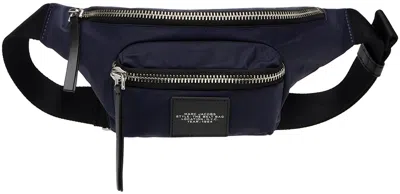 Marc Jacobs Navy 'the Biker Nylon' Belt Bag In Brown