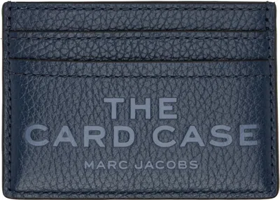 MARC JACOBS NAVY 'THE LEATHER CARD CASE' CARD HOLDER