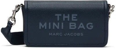 Marc Jacobs Navy 'the Leather Mini' Bag In 426 Blue Sea