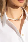 Marc Jacobs Necklace With Logo In White